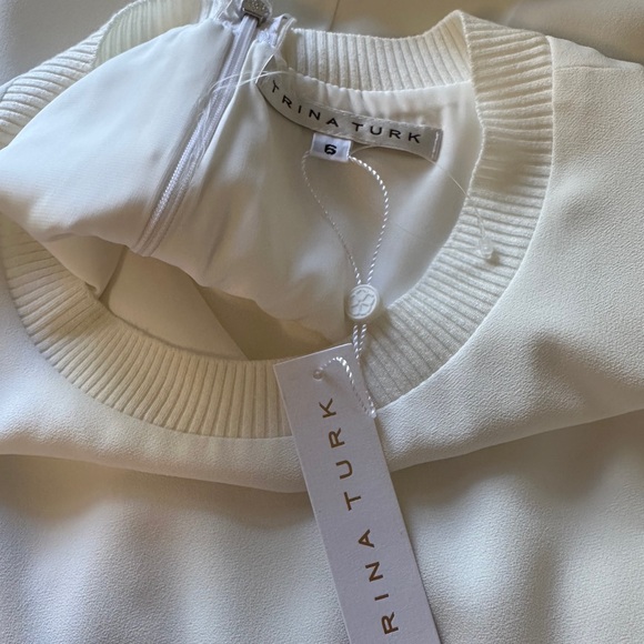 NWT Trina Turk White Paper Cut Sleeveless Jumpsuit | Size 6 - Picture 10 of 11